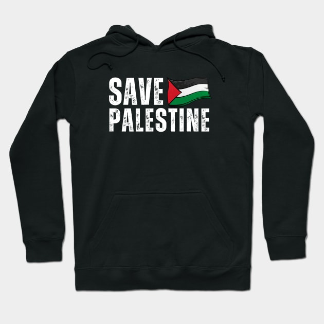 Save Palestine Hoodie by Sizukikunaiki